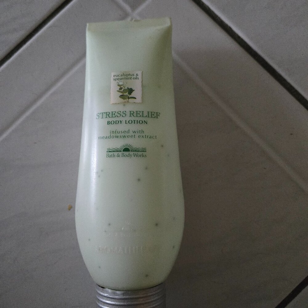 Bath and Body Works Stress Relief Body Lotion 7.5 fl.oz. 50% full